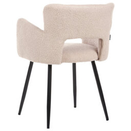 Beliani Set Of 2 Dining Chairs Sanilac Boucle Beige - thumbnail 7