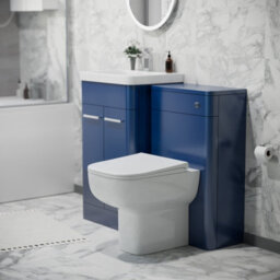 Nes Home 500mm Freestanding Vanity Unit With Basin,back To Wall Toilet, Wc Unit Royal Blue - thumbnail 3