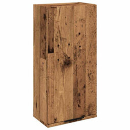 Berkfield Classic Wall-Mounted Bathroom Cabinet Old Wood 32X20X67 Cm
