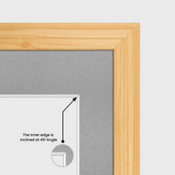 AK Frames 20X16 Light Oak Classic Multi Photo Frame With Silver Mount - Holds 9 Apertures (2X) 7X5, (7X) 6X4 Photos - thumbnail 7