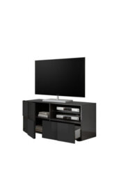 FurniComp LTD Furnicomp Lyon 1 Door 1 Drawer Small Grey Gloss Tv Unit - thumbnail 4
