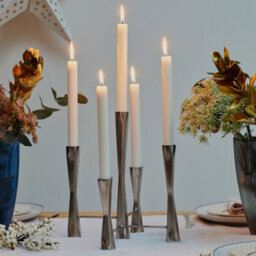 Ivyline Parker 5 Piece Silver Candle Centerpiece H42Cm W27.5Cm - thumbnail 4
