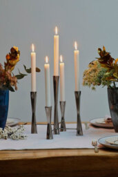 Ivyline Parker 5 Piece Silver Candle Centerpiece H42Cm W27.5Cm - thumbnail 5