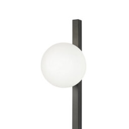 Beliani 2-Light Wall Lamp, Black Metal With White Frosted Glass Globes, 85 Cm - thumbnail 4