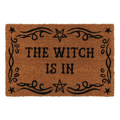 The Witch Is In Doormat - Fun Front Porch Decor For Witches - image 1