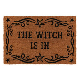 The Witch Is In Doormat - Fun Front Porch Decor For Witches - thumbnail 1