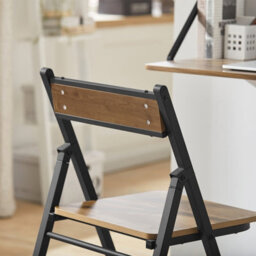 Sobuy Fst88-Pf, Folding Chair, Folding Kitchen Dining Chair Office Chair Desk Chair,neutral,w54Xd46Xh80 - thumbnail 4
