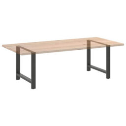 Berkfield Dining Table Legs Anthracite 2 Pcs 100X(72-73) Cm Steel - thumbnail 8