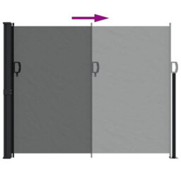 Walplus Retractable Side Awning Garden Sun Shade Canopy Gazebo For Back Door, Porch, Patio Anthracite 160X300 Cm - thumbnail 5
