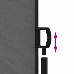 Walplus Retractable Side Awning Garden Sun Shade Canopy Gazebo For Back Door, Porch, Patio Anthracite 160X300 Cm - thumbnail 6