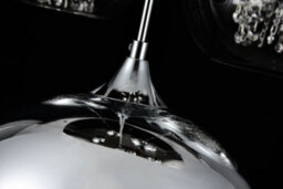 Luminosa Lighting Luminosa Fermi Cluster Ceiling Pendant Lamp Nickel & Crystal, 5 Light, E27 - thumbnail 6