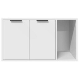 Vidaxl Cat Litter Box Enclosure White 80X50X45 Cm Engineered Wood - thumbnail 5