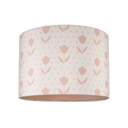 Printed Pink & White Floral Cylinder Lamp Shade (D)30Cm - thumbnail 2