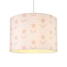 Printed Pink & White Floral Cylinder Lamp Shade (D)30Cm - thumbnail 3