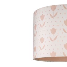 Printed Pink & White Floral Cylinder Lamp Shade (D)30Cm - thumbnail 4
