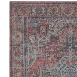 Traditional Persian Floral Abstract Bordered Easy To Clean Rug For Dining Room Bed Room And Living Room-120Cm X 170Cm - thumbnail 2