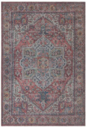 Traditional Persian Floral Abstract Bordered Easy To Clean Rug For Dining Room Bed Room And Living Room-120Cm X 170Cm - thumbnail 1