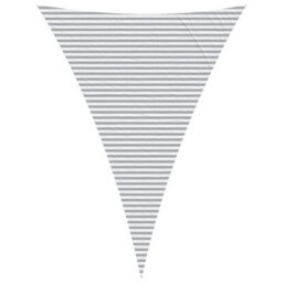 Walplus Sun Shade Sail Light Grey And White 5 X 7 X 7 M - thumbnail 2
