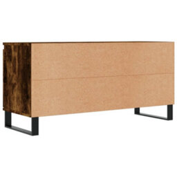 Berkfield Sturdy Tv Cabinet Smoked Oak 104X35X50 Cm Engineered Wood - thumbnail 8