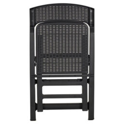 Urbn-Garden Urbngarden 3Pcs Black 2 Chairs & Table Garden Set Outdoor Furniture Plastic Weatherproof - thumbnail 5