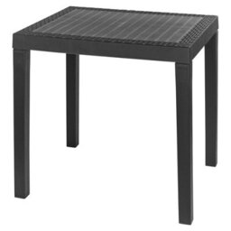 Urbn-Garden Urbngarden 3Pcs Black 2 Chairs & Table Garden Set Outdoor Furniture Plastic Weatherproof - thumbnail 3