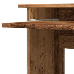 Berkfield Modern Corner Desk Old Wood 120X140X75 Cm Engineered Wood - thumbnail 8