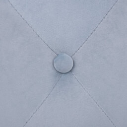 Beliani Round Tufted Light Grey Ottoman Pouffe Chesterfield, 40 X 40 X 40 Cm - thumbnail 5