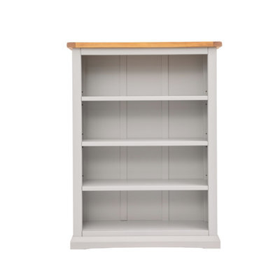 Cabinet Bits Loreo Light Grey Bookcase 120X90X25Cm