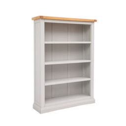 Cabinet Bits Loreo Light Grey Bookcase 120X90X25Cm - thumbnail 2