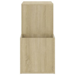 Berkfield Hall Shoe Cabinet Sonoma Oak 105X35.5X70 Cm Engineered Wood - thumbnail 6