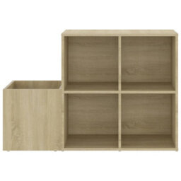 Berkfield Hall Shoe Cabinet Sonoma Oak 105X35.5X70 Cm Engineered Wood - thumbnail 5