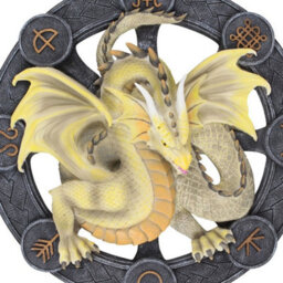 Mabon Dragon Resin Wall Plaque By Anne Stokes - Pagan & Wiccan Decor - thumbnail 2