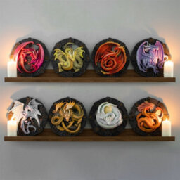 Mabon Dragon Resin Wall Plaque By Anne Stokes - Pagan & Wiccan Decor - thumbnail 5