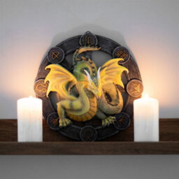 Mabon Dragon Resin Wall Plaque By Anne Stokes - Pagan & Wiccan Decor - thumbnail 4