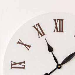 Melody Maison Large Metal White & Black Detailed Wall Clock - 60Cm X 60Cm - thumbnail 2