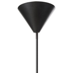 Wyld And Coco Modern Hanging Pendant Lamp White Nylon Shade With Black Trim And Tassel, 39Cm Dia, 101Cm Drop - thumbnail 8