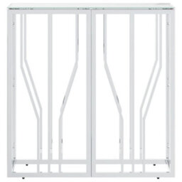 Berkfield Console Table 70X30X70 Cm Stainless Steel And Glass - thumbnail 3
