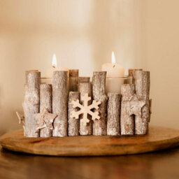 Christmas Tealight Candle Holder - Snowflake - thumbnail 4