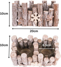Christmas Tealight Candle Holder - Snowflake - thumbnail 7