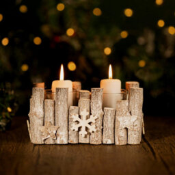 Christmas Tealight Candle Holder - Snowflake - thumbnail 1