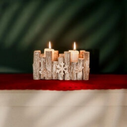Christmas Tealight Candle Holder - Snowflake - thumbnail 2