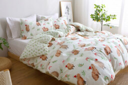 Lazzaro Christmas King Duvet Cover Set, Brushed Microfibre Reversible Bedding With Ultrasoft Easycare Finish - thumbnail 2