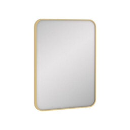 Royal Bathrooms Elmore 600 X 800mm Wall Mounted Bathroom Mirror Hanging Horizontal/vertical Brushed Brass Aluminium Framed Non-Led - thumbnail 7