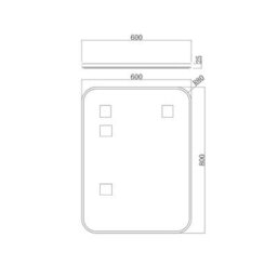 Royal Bathrooms Elmore 600 X 800mm Wall Mounted Bathroom Mirror Hanging Horizontal/vertical Brushed Brass Aluminium Framed Non-Led - thumbnail 8