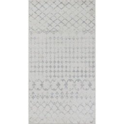Livabliss Roma-Geometric Off-White Grey Living Dining Bedroom Rug 80 X 150 Cm Easy Care, Non Shedding - thumbnail 1