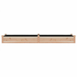 Berkfield Practical Garden Raised Bed With Liner 240X60X25 Cm Solid Wood Fir - thumbnail 4