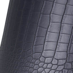 Happy Homewares Modern Black Croc Design Faux Leather 12 Lamp Shade With Shiny Gold Inner - thumbnail 8
