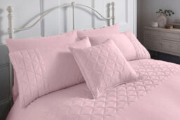 Smart Living Luxury Pinsonic Geometric Panel Duvet Cover With Pillowcases - thumbnail 3