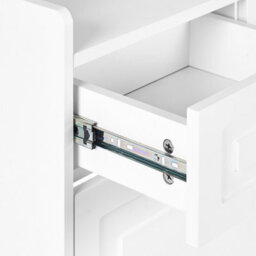 Wyld And Coco Tall White Shoe Cabinet 12-Pair, Drawers, Hooks, Wall-Mountable - 70 X 30 X 200 Cm - thumbnail 7