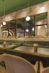 Mirroroutlet - All Glass Modern 10 Panel Tray Design Wall Mirror 318 X 106Cm (10Ft5 X 3Ft6) - thumbnail 2